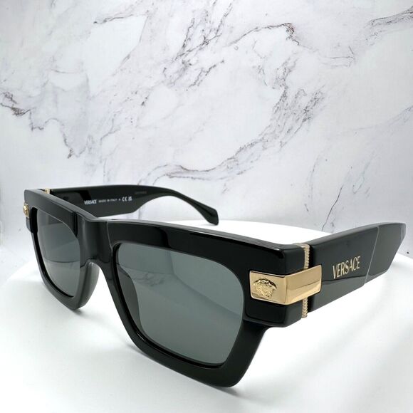 VERSACE Sunglasses New Black Gold Medusa Logo Special Project Dwayne Wade 55 mm main image 4